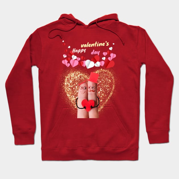 happy valentine's  day Hoodie by Pestach